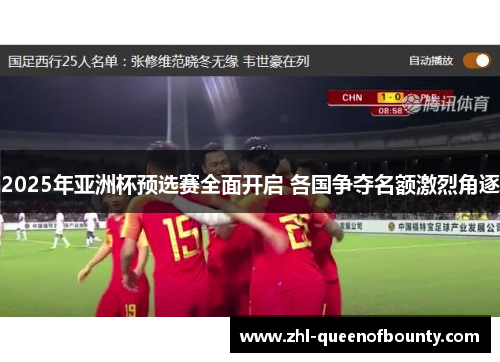 2025年亚洲杯预选赛全面开启 各国争夺名额激烈角逐